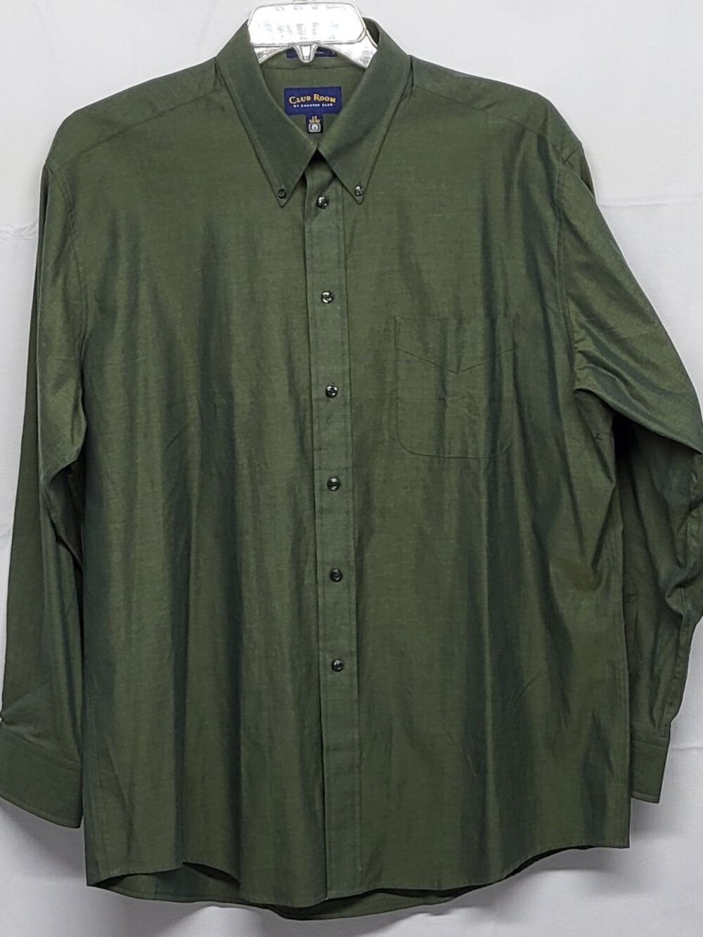 Club Room By Charter Club Mens Dress Shirt Size 17 34/35 Oxford Long Sleeve